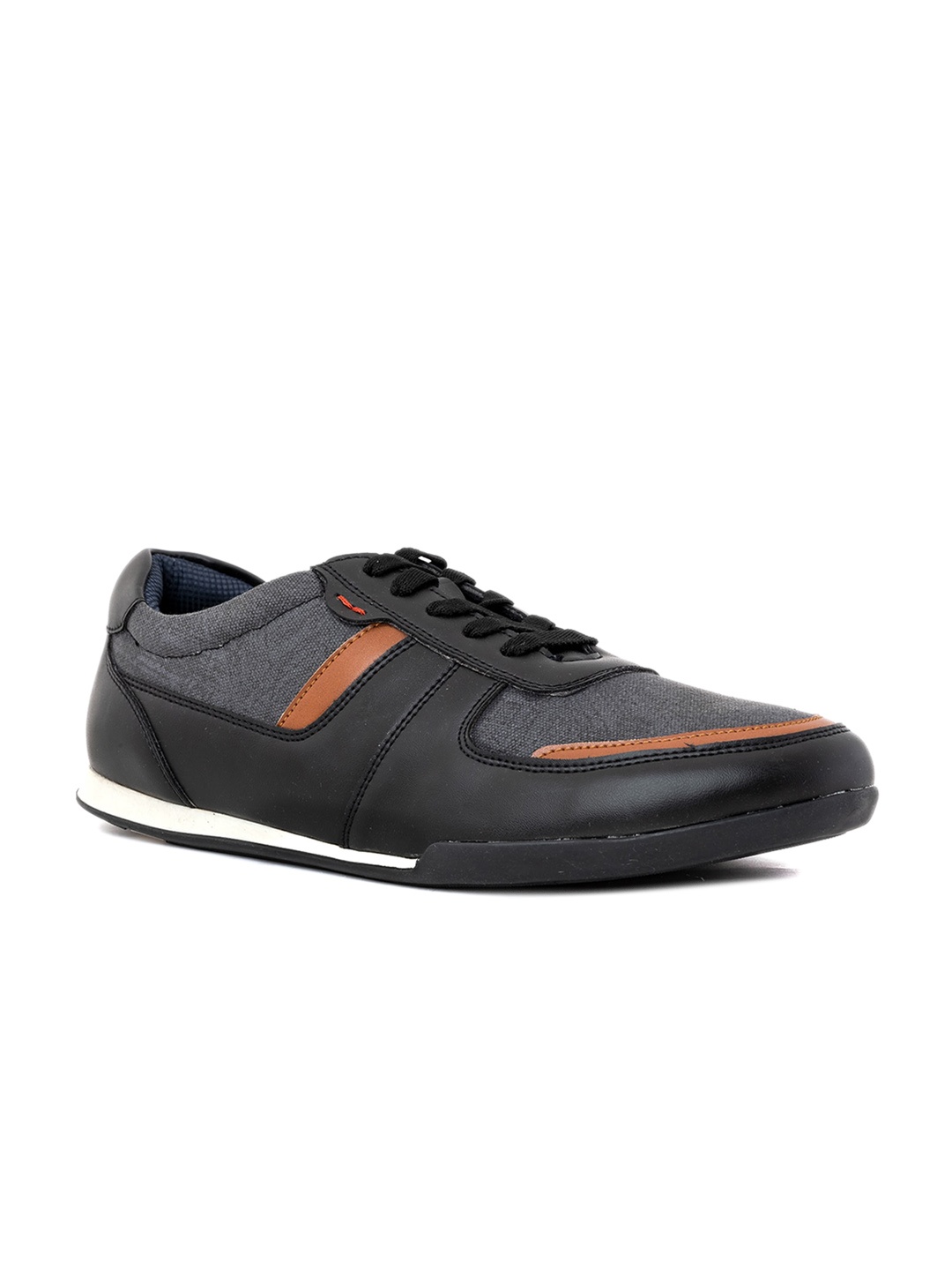 

Khadims Lazard Men Lace-Up Casual Sneakers, Black