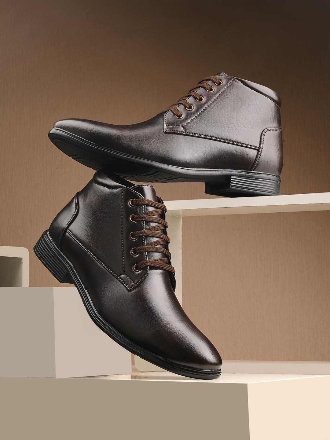 

Mactree Men Mid-Top Work Regular Boots, Brown