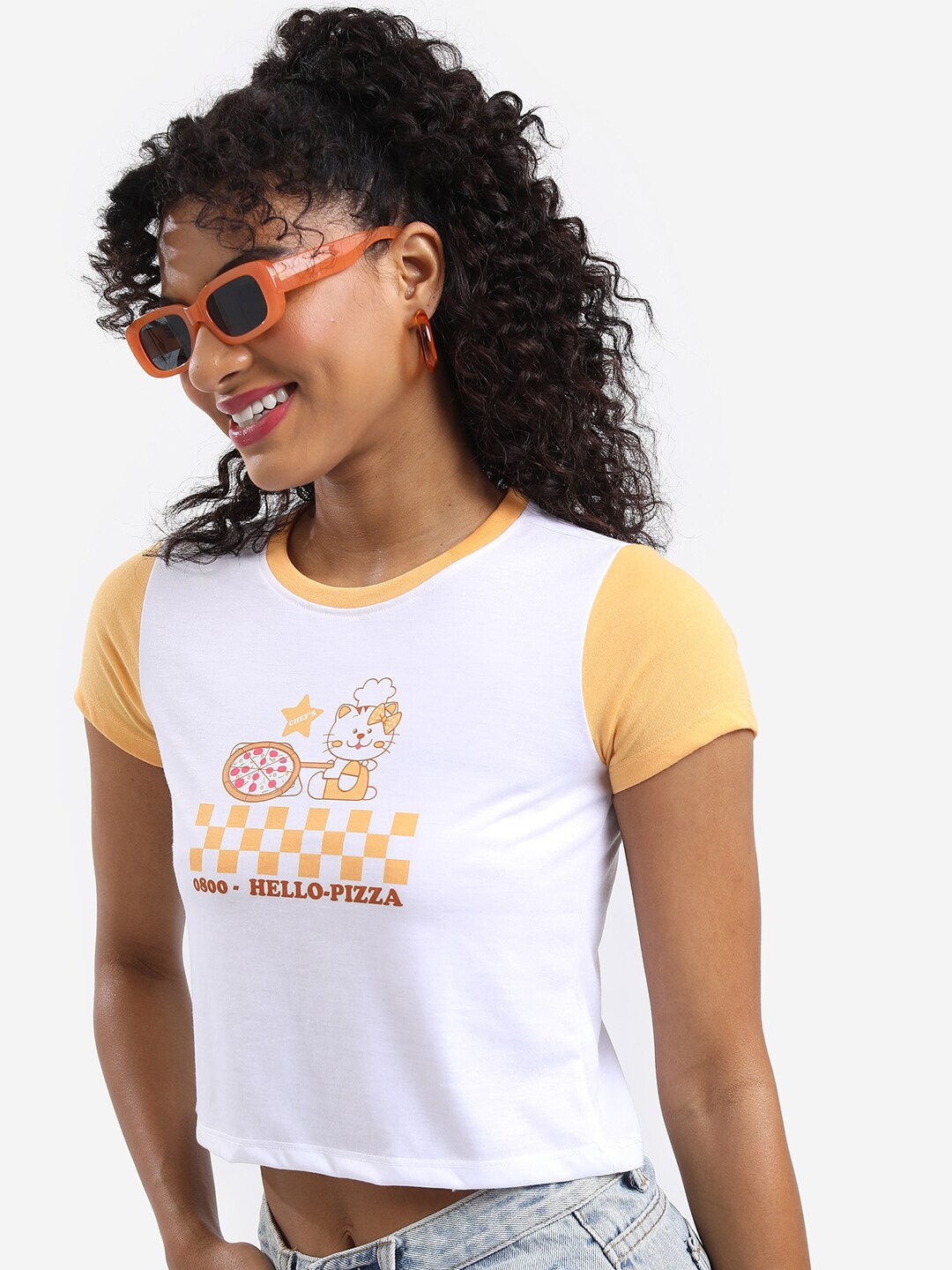 

Tokyo Talkies Graphic Printed T-shirt, White
