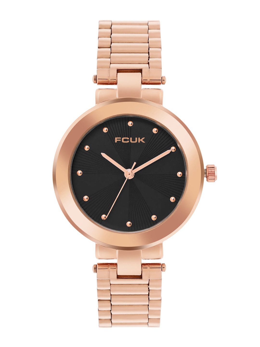 

FCUK Women Water Resistance Stainless Steel Analogue Watch FK00028C, Black