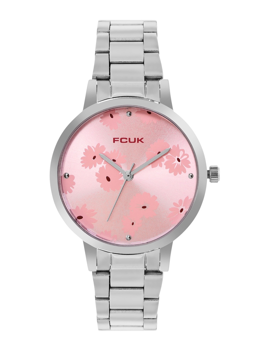 

FCUK Women Water Resistance Stainless Steel Analogue Watch FK00022E, Pink