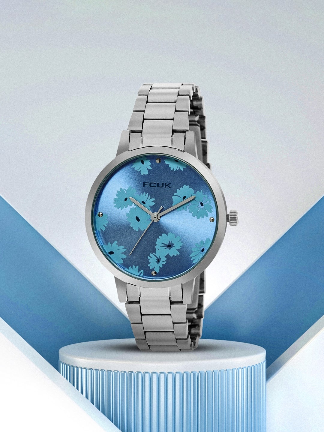 

FCUK Women Water Resistance Stainless Steel Analogue Watch FK00022D, Blue