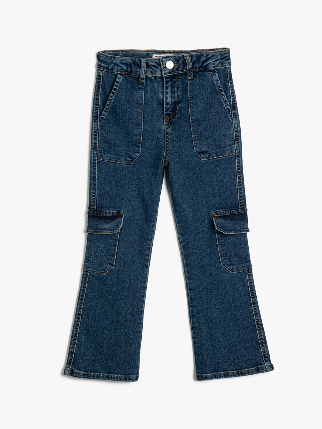 

Koton Girls Mid-Rise Clean Look Stretchable Jeans, Blue