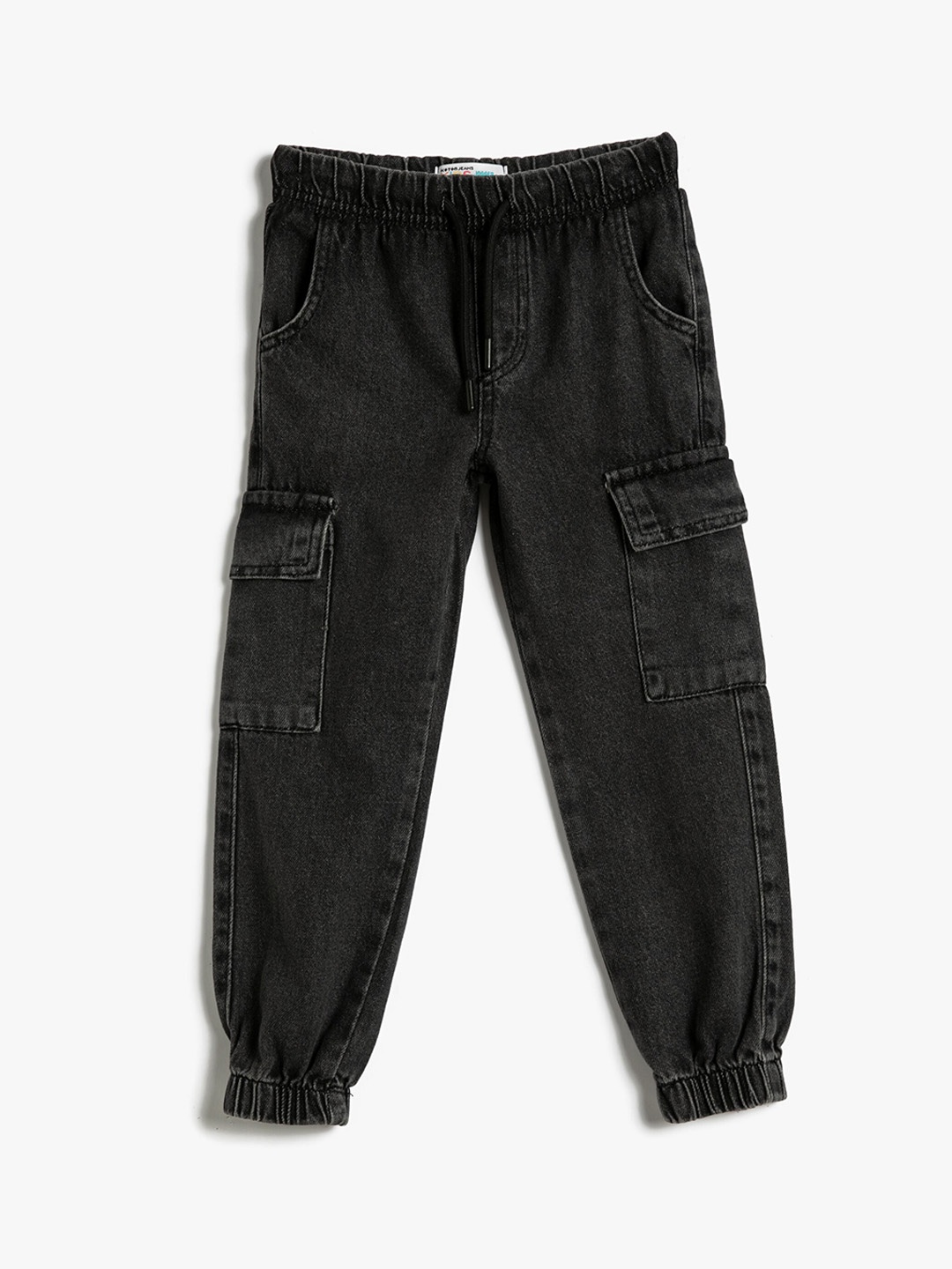 

Koton Boys Jogger Fit Mid Rise Clean Look Pure Cotton Jeans, Grey