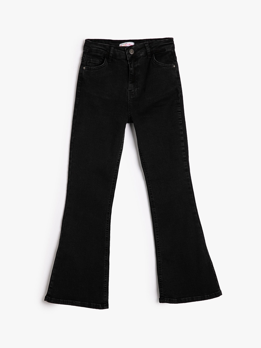 

Koton Girls Bootcut Mid-Rise Clean Look Stretchable Jeans, Black