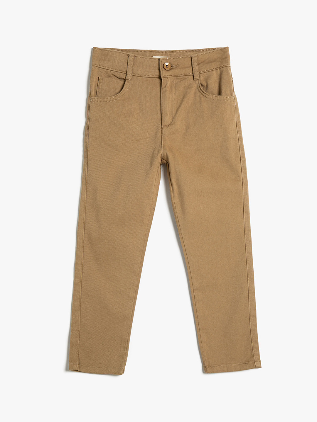 

Koton Boys High-Rise Trousers, Beige