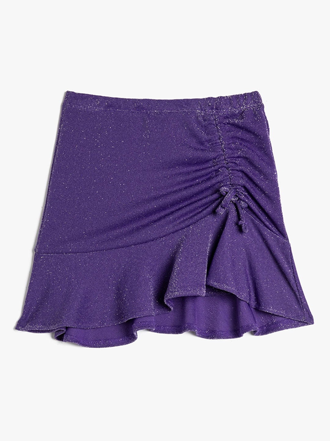 

Koton Girls Embellished Ruched A-line Skirt, Purple