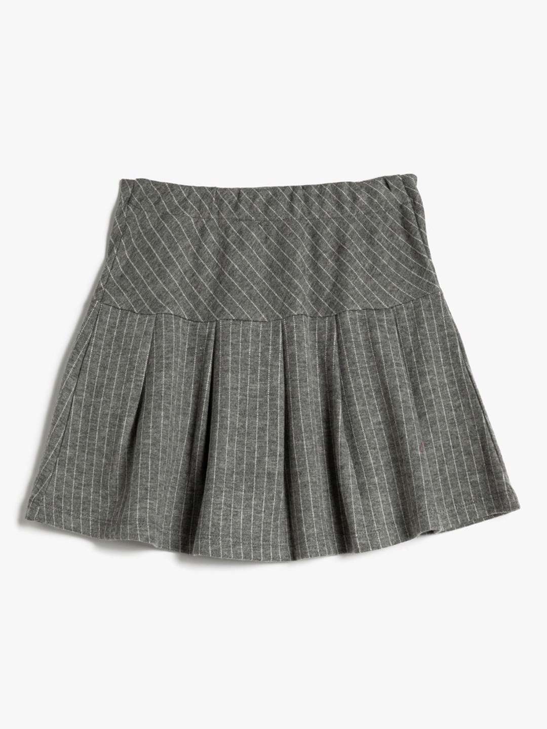 

Koton Girls Striped Flared Mini Skirts, Grey