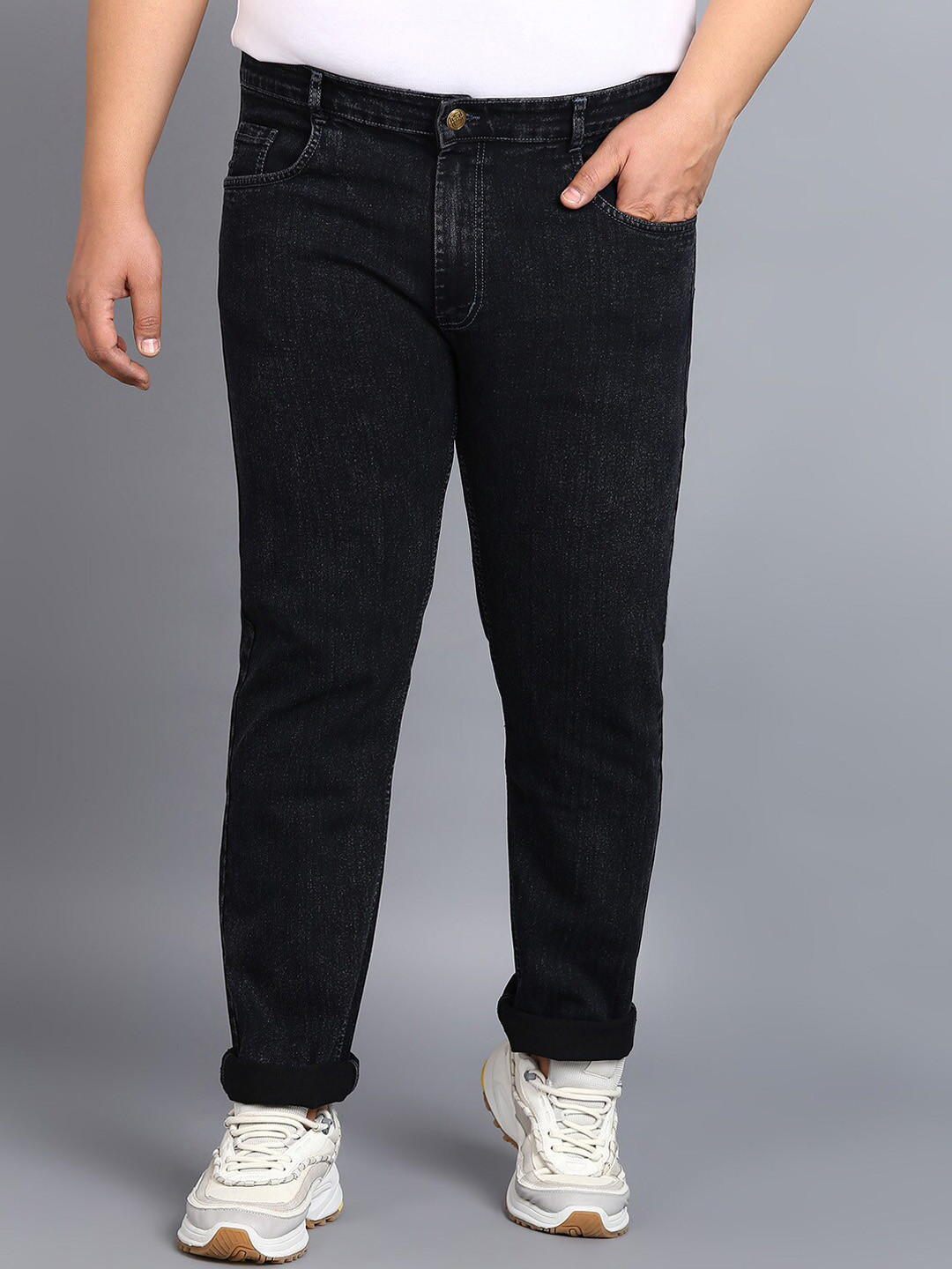 

Urbano Plus Men Mid Rise Stretchable Jeans, Grey