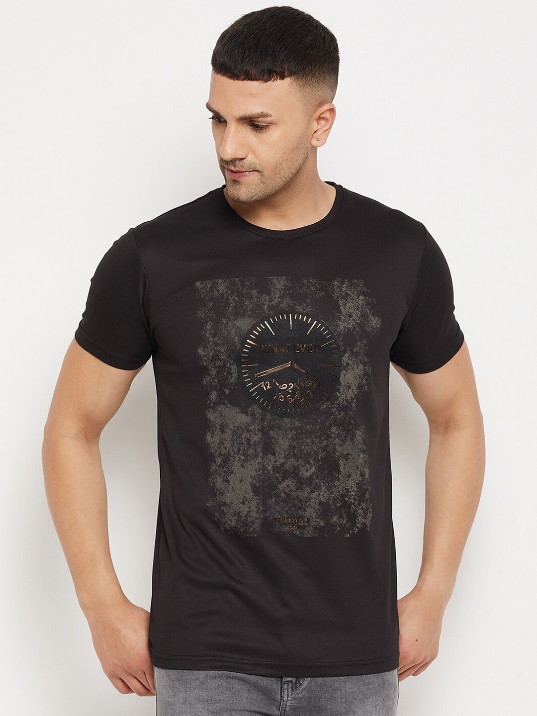 

Parcel Yard Graphic Printed T-shirt, Black