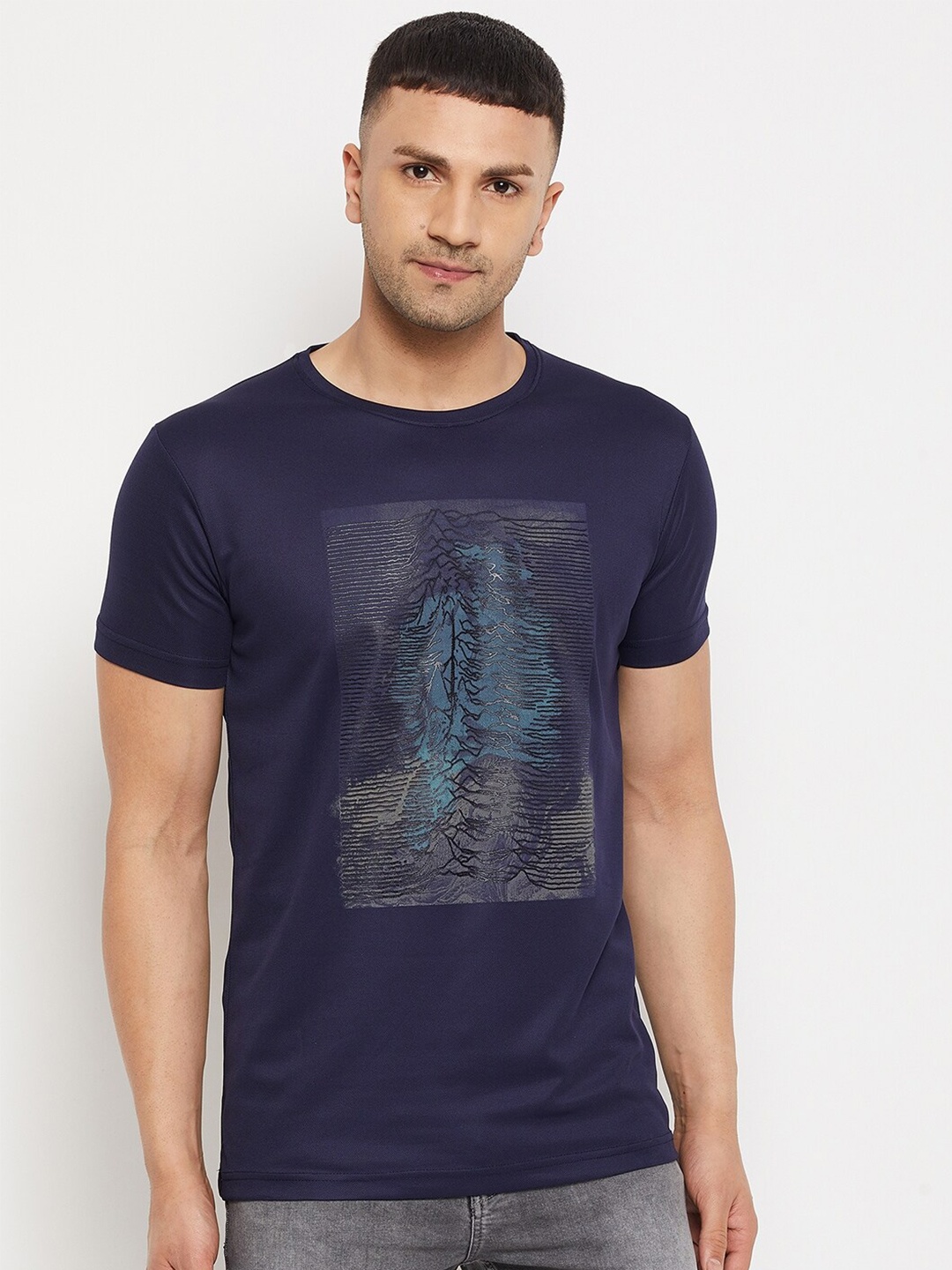 

Parcel Yard Graphic Printed T-shirt, Navy blue