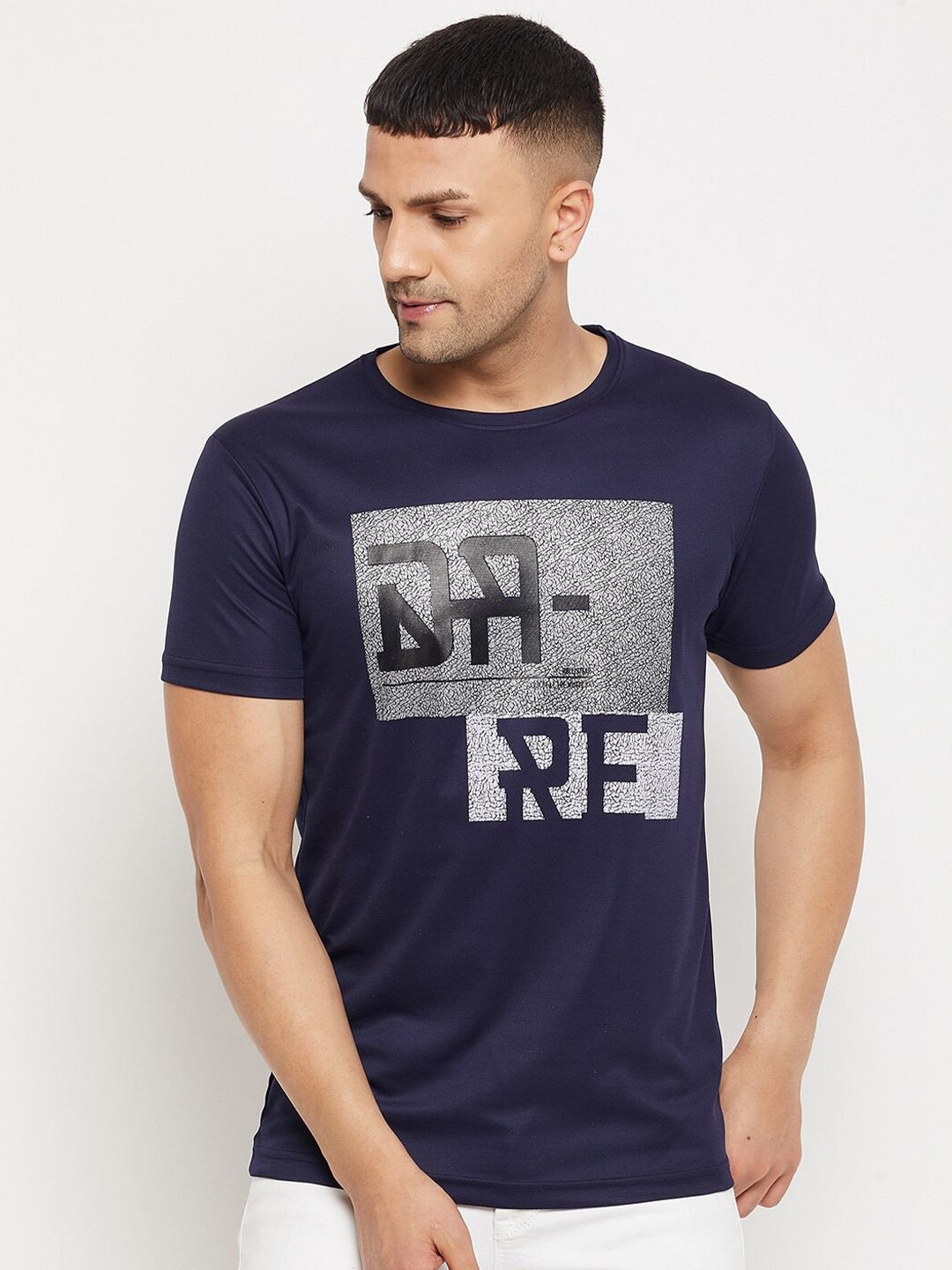 

Parcel Yard Typography Printed T-shirt, Navy blue