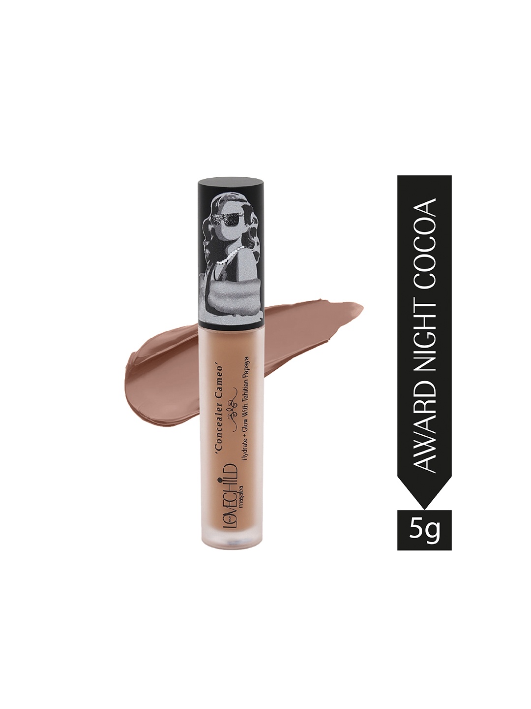 

Lovechild Masaba Cameo Hydrate & Glow Concealer with Tahitian Papaya - Award Night Cocoa, Beige