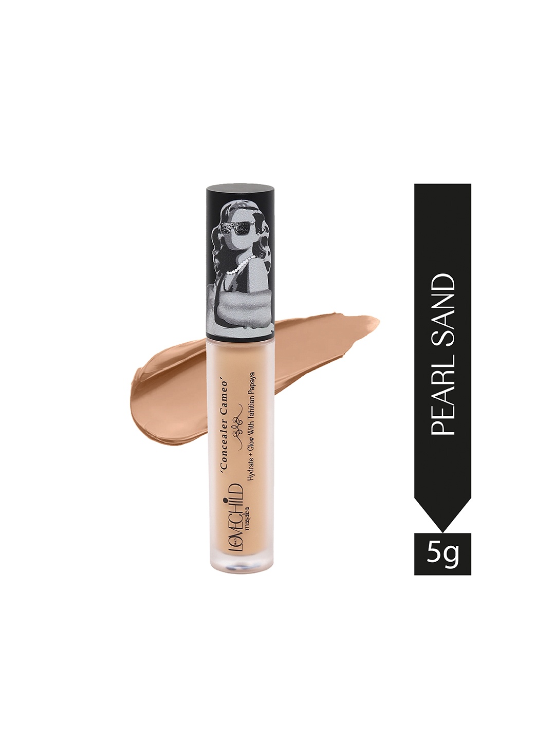 

Lovechild Masaba Cameo Hydrate & Glow Concealer with Tahitian Papaya - Pearl Sand, Beige