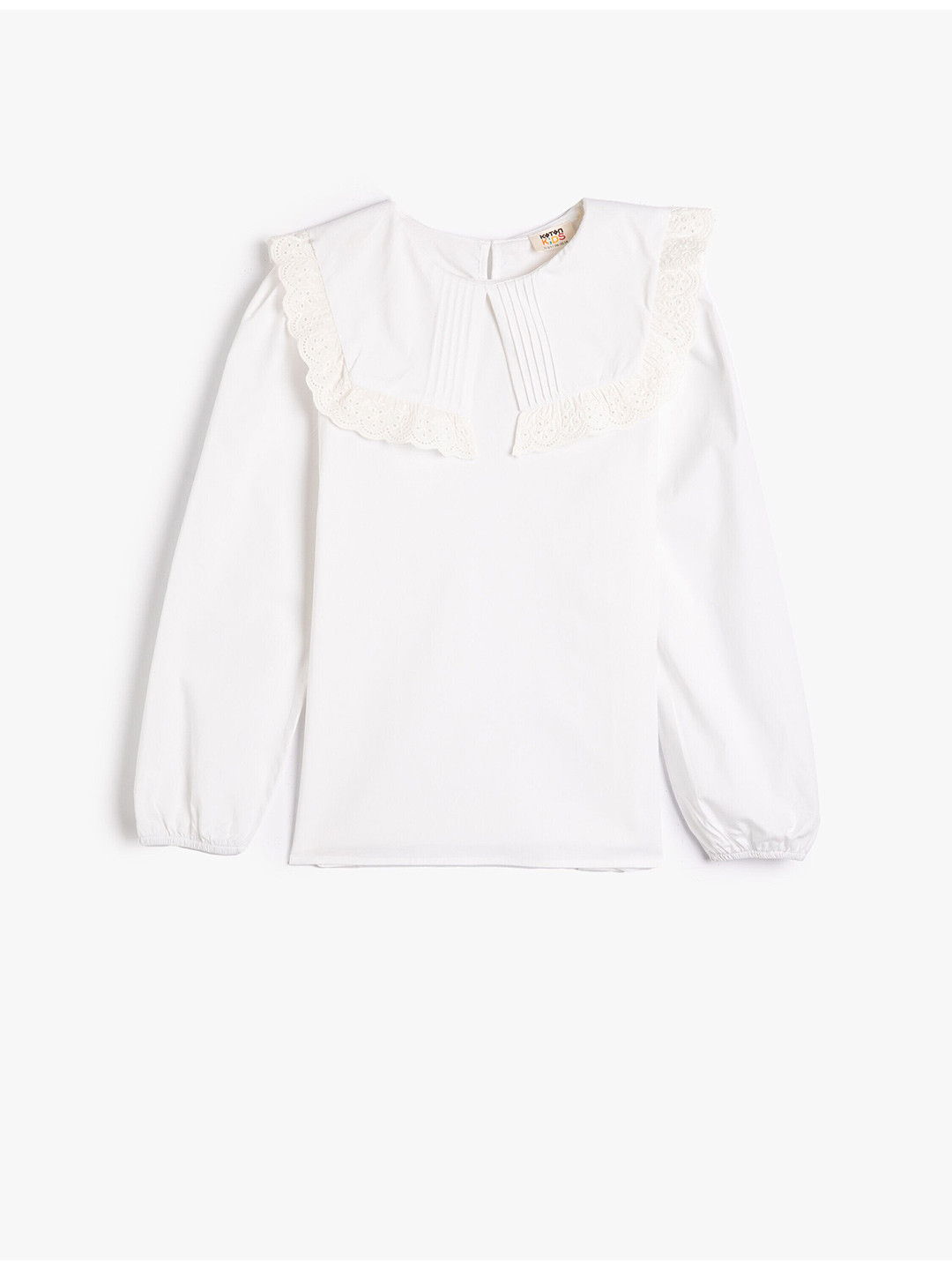 

Koton Girls Puff Sleeves Regular Top, White