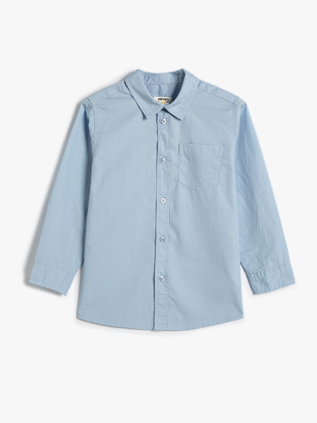 

Koton Boys Opaque Pure Cotton Casual Shirt, Blue
