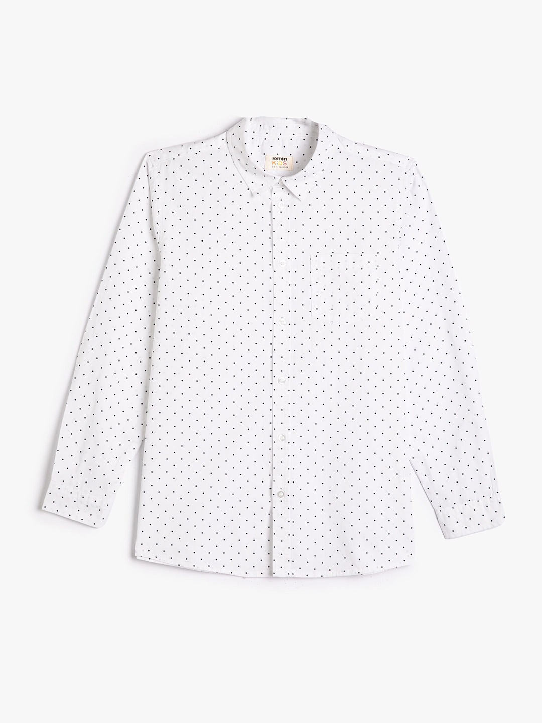 

Koton Boys Opaque Printed Pure Cotton Casual Shirt, White