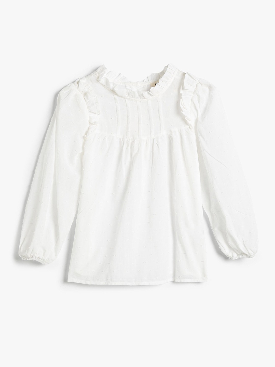 

Koton Girls Cotton Regular Top, White