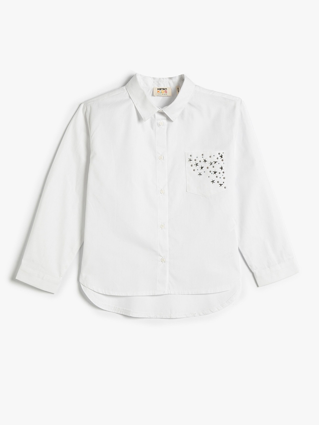 

Koton Girls Cotton Casual Shirt, Off white