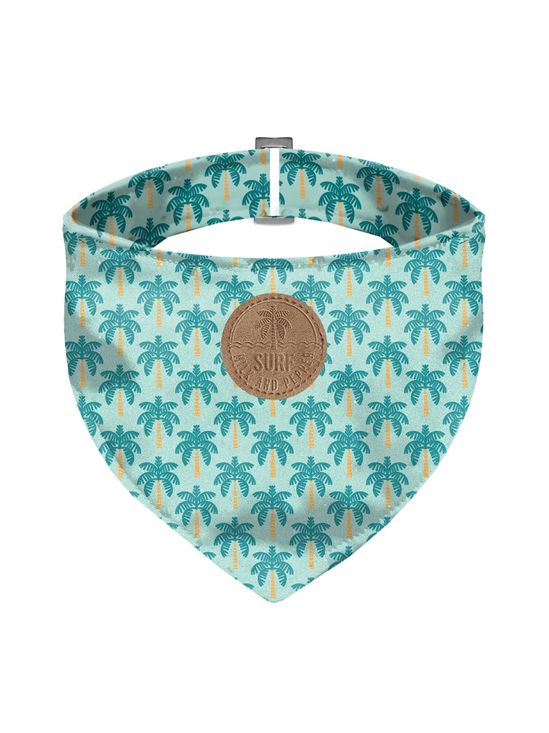 

Milk & Pepper Green Graphic Printed Dog Bandana