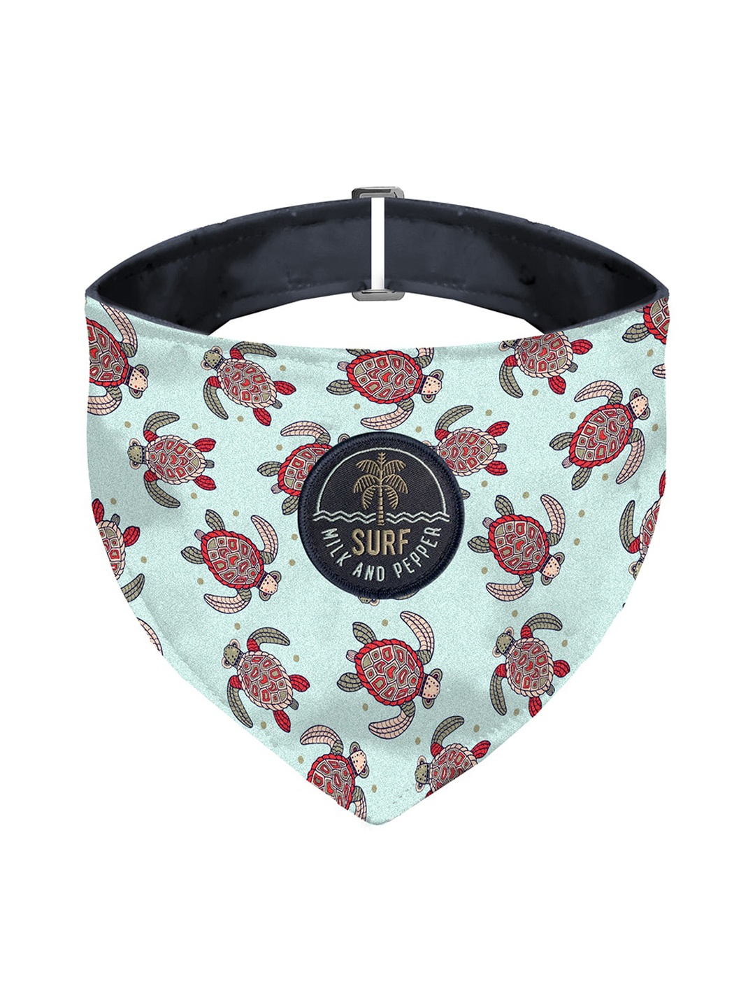 

Milk & Pepper Green Graphic Printed Dog Bandana