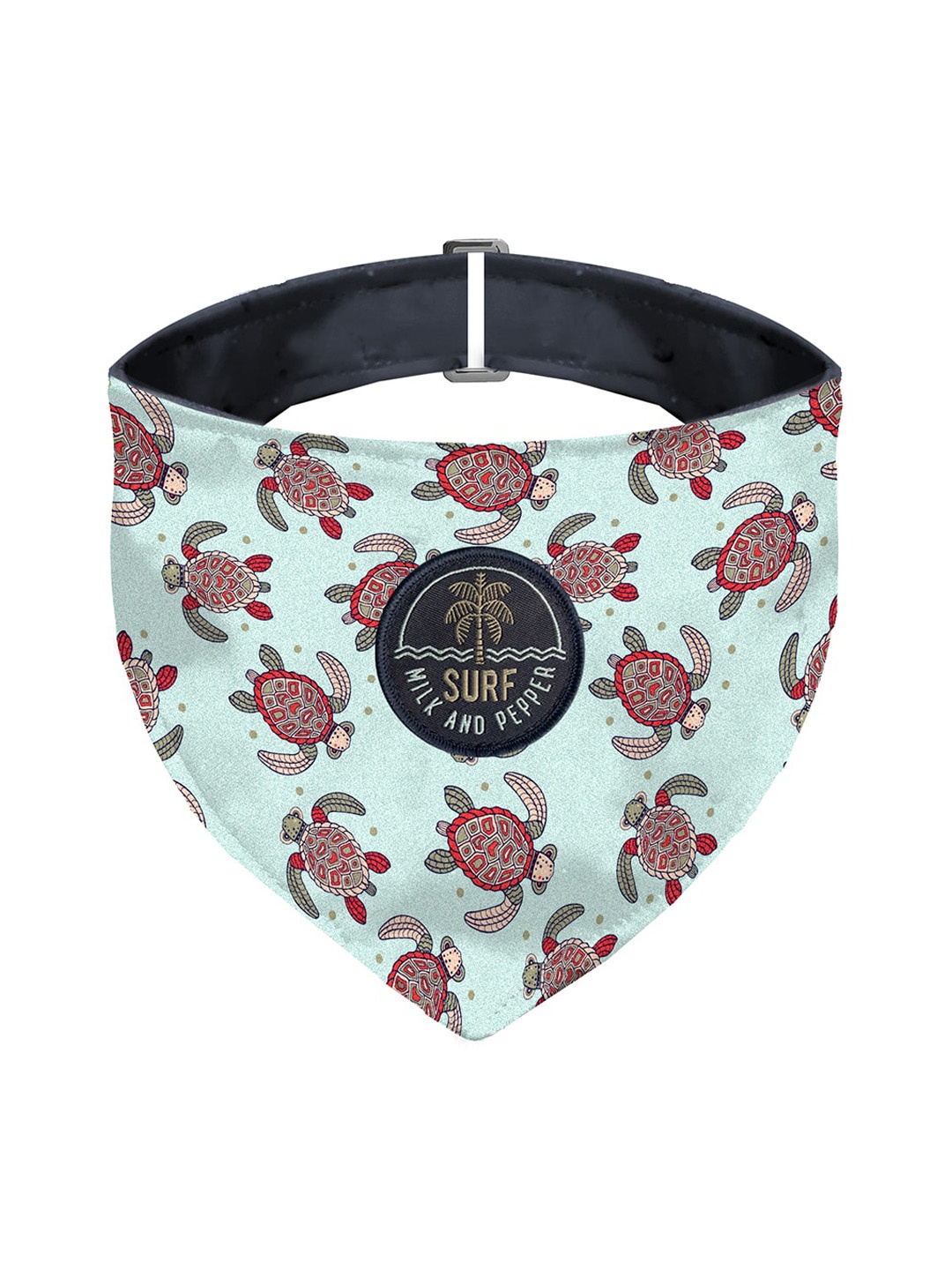 

Milk & Pepper Green Graphic Printed Dog Bandana