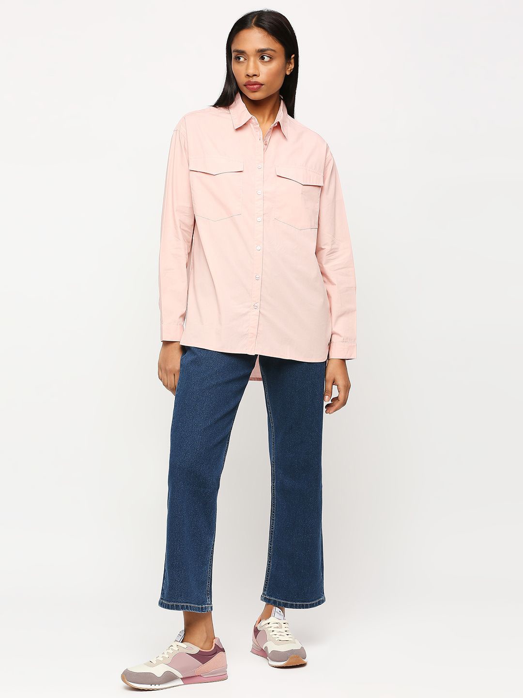 

Pepe Jeans Spread Collar Opaque Pure Cotton Casual Shirt, Pink