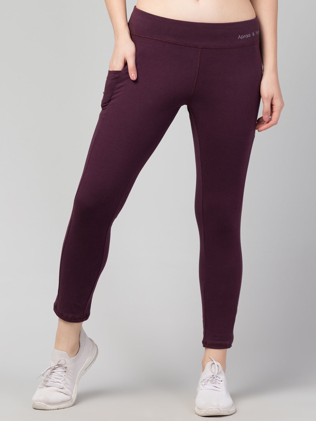 

Apraa & Parma Slim-Fit Ankle-Length Tights, Purple