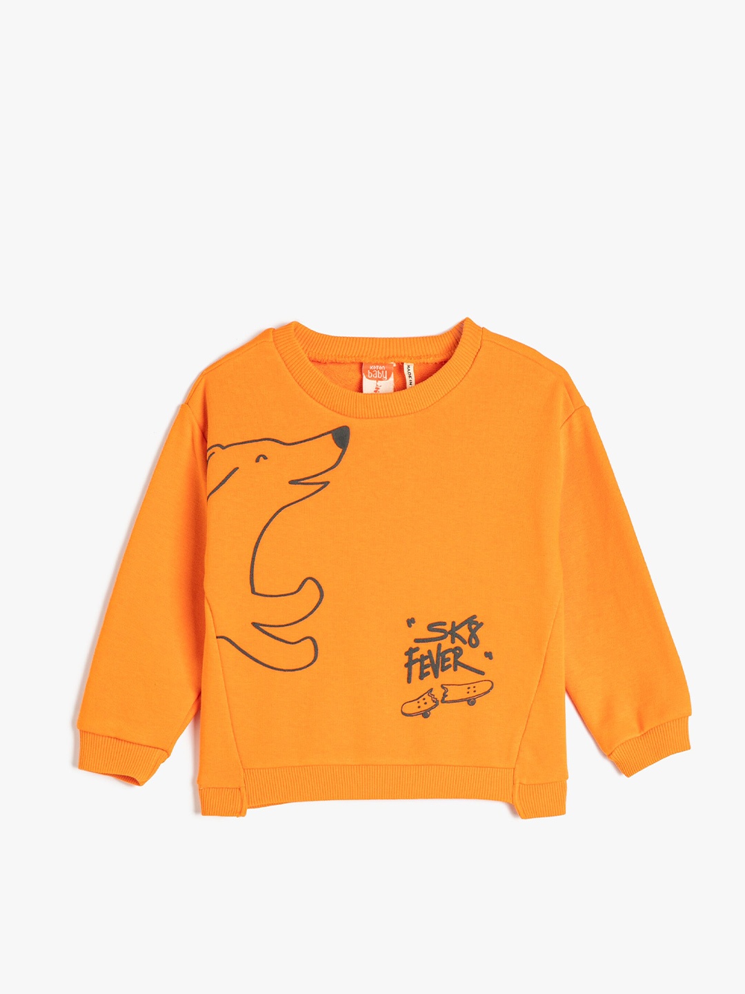 

Koton Boys Conversational Printed Sweatshirt, Orange