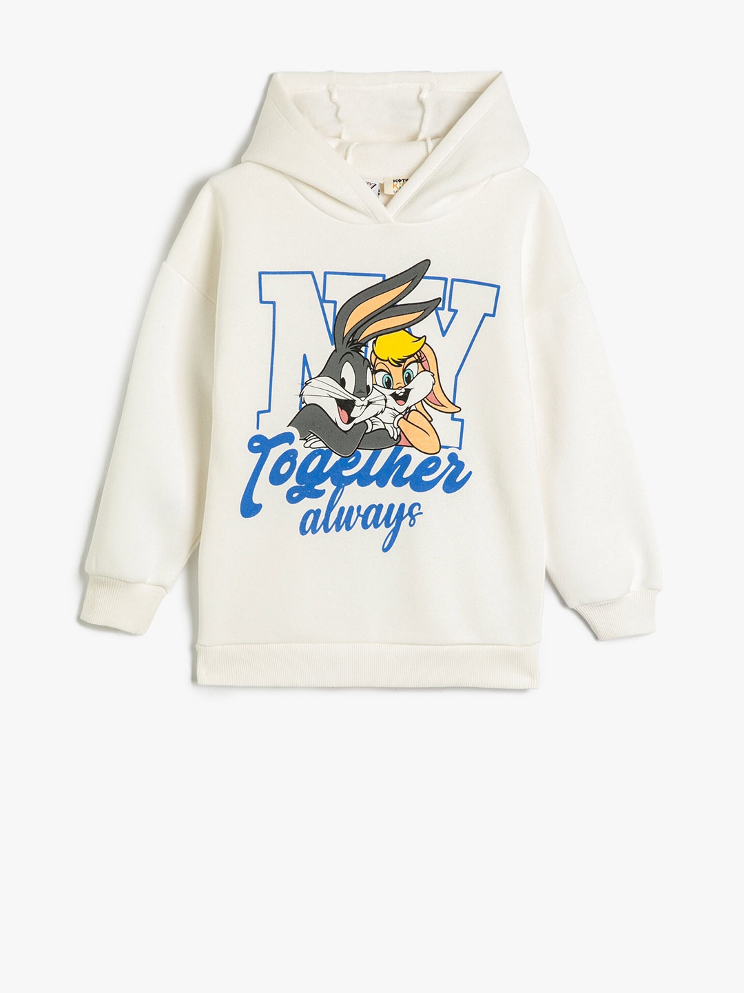 

Koton Girls Looney Tunes Printed Hooded Sweatshirt, White