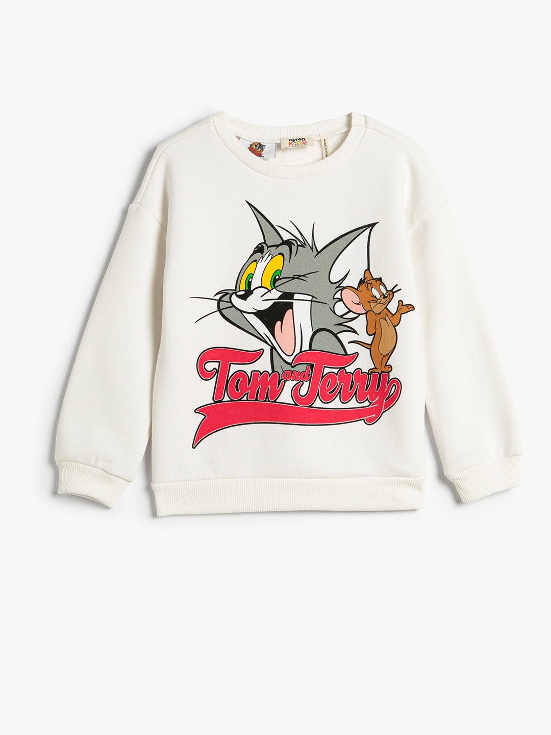 

Koton Girls Tom & Jerry Printed Sweatshirt, Off white