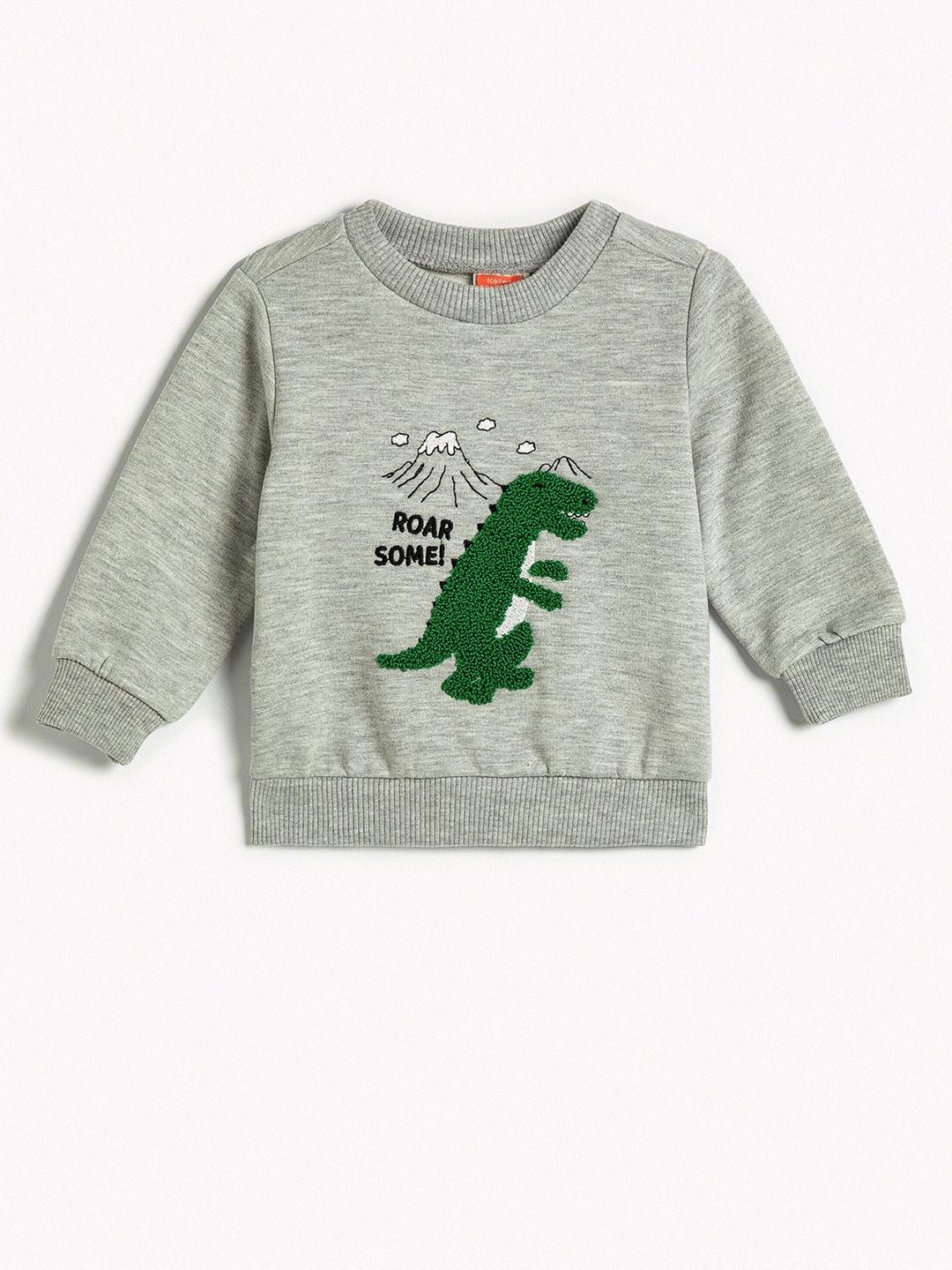 

Koton Boys Embroidered Pullover, Grey