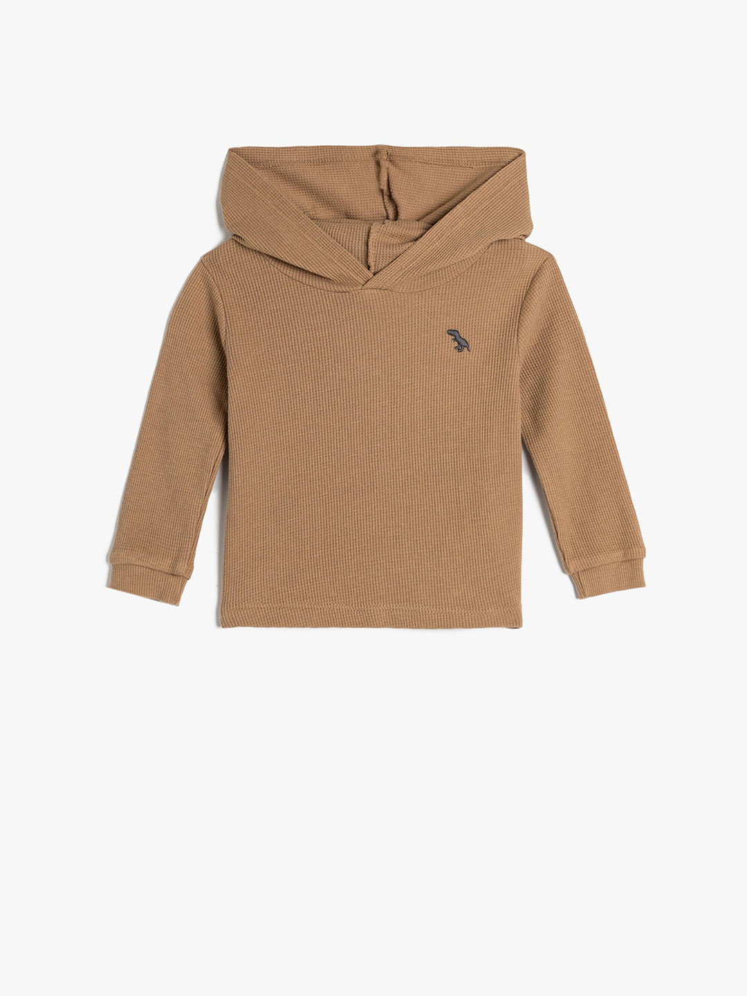 

Koton Boys Hooded Pure Cotton Sweatshirt, Brown