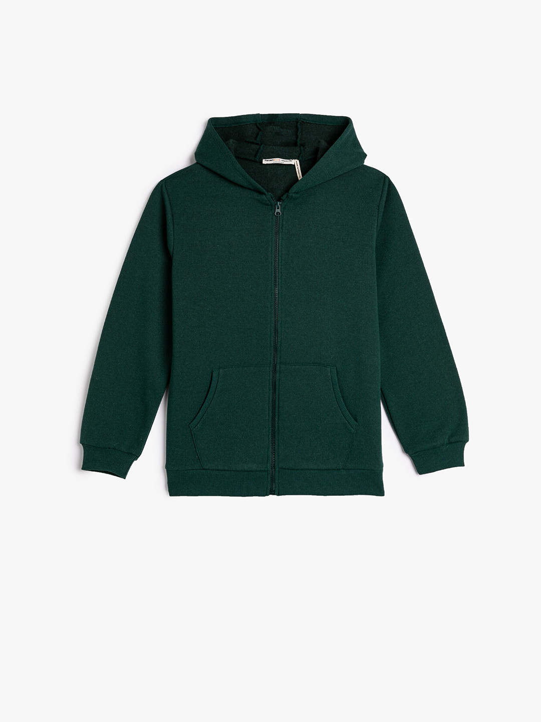 

Koton Boys Hooded Front-Open Sweatshirt, Green
