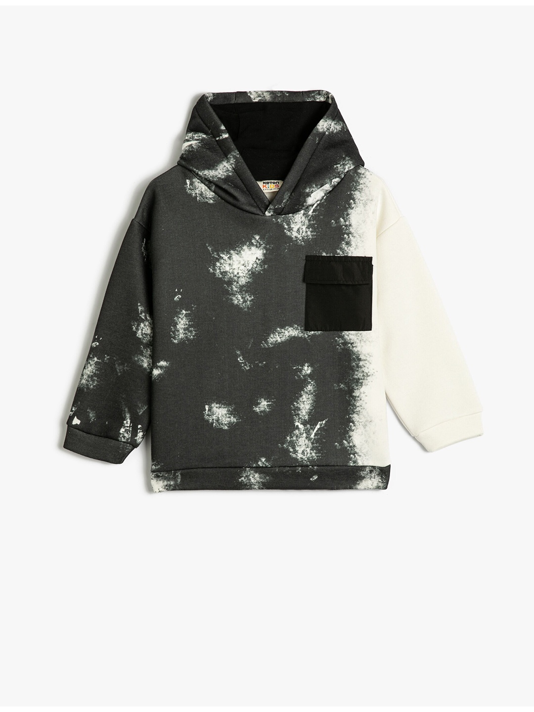 

Koton Boys Abstract Printed Hooded Sweatshirt, White