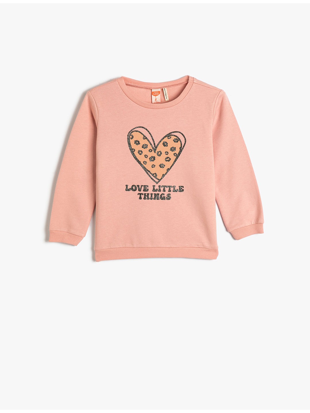 

Koton Girls Graphic Printed Pure Cotton Sweatshirt, Pink