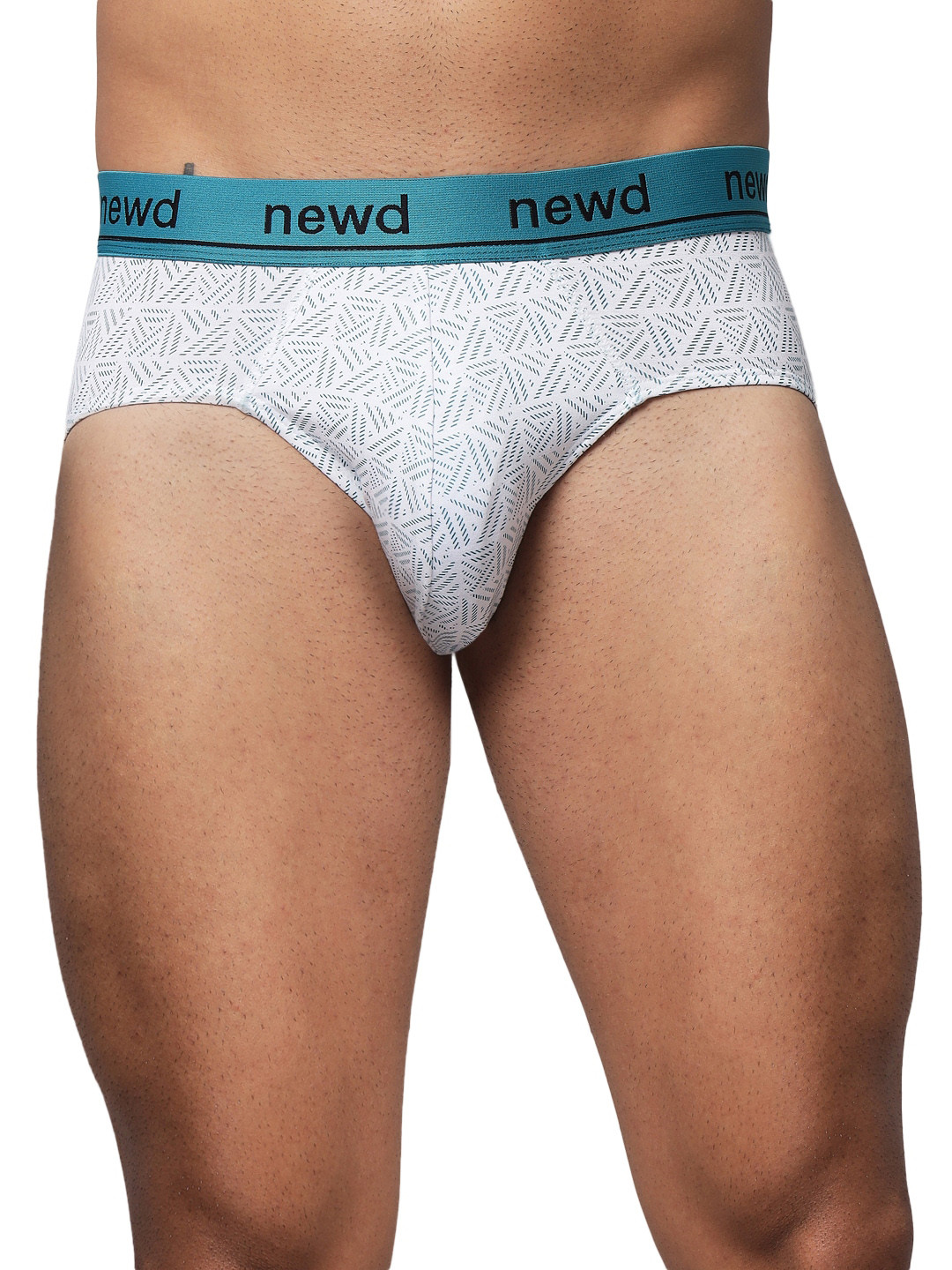 

NEWD Printed Logo-Band Briefs NBP15, White