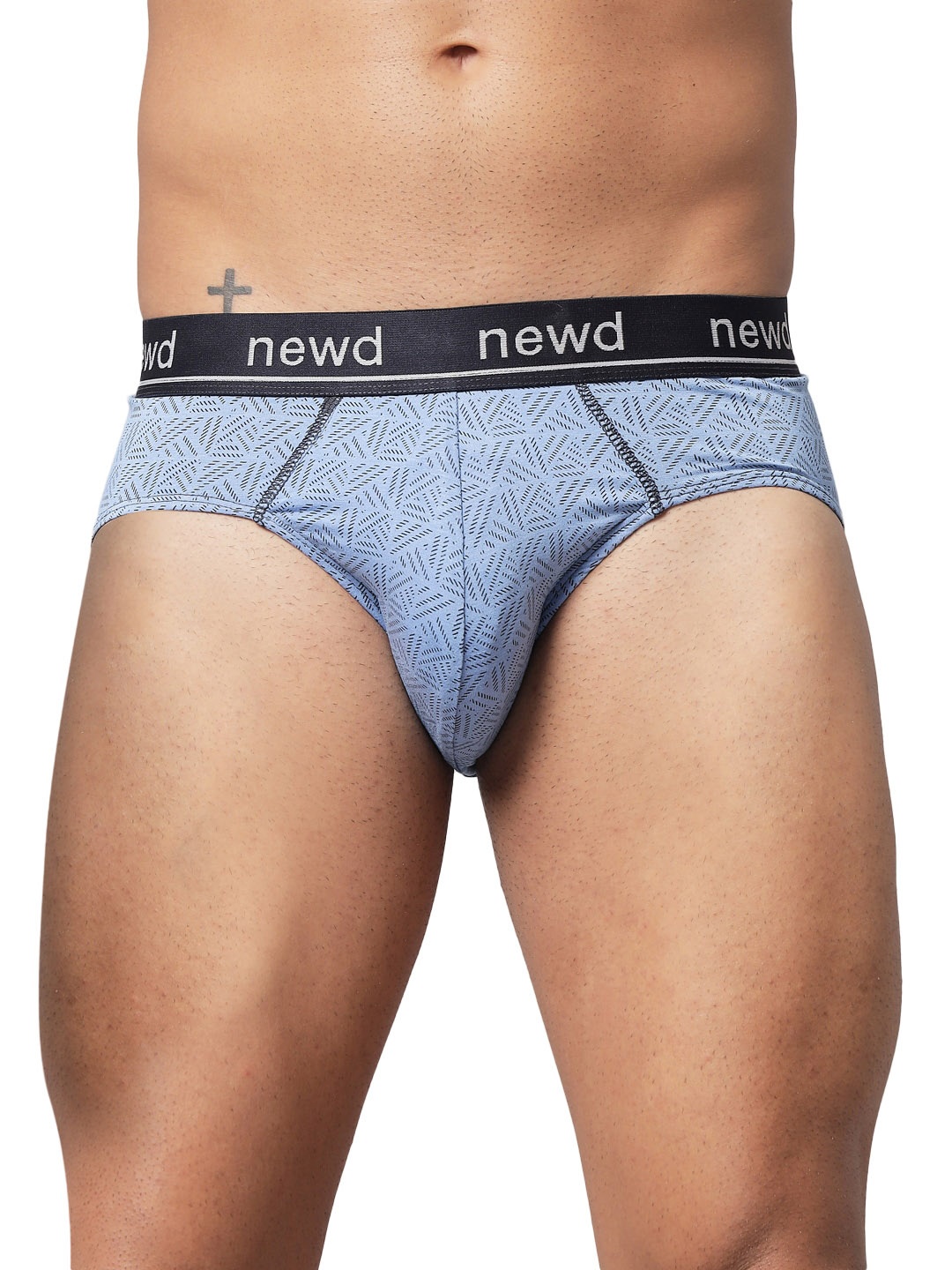 

NEWD Printed Logo-Band Briefs NBP15, Blue