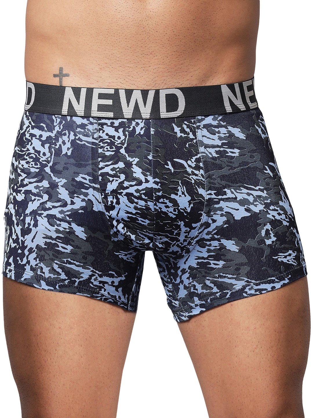 

NEWD Abstract Printed Short Trunks NTP12-BLUE-S