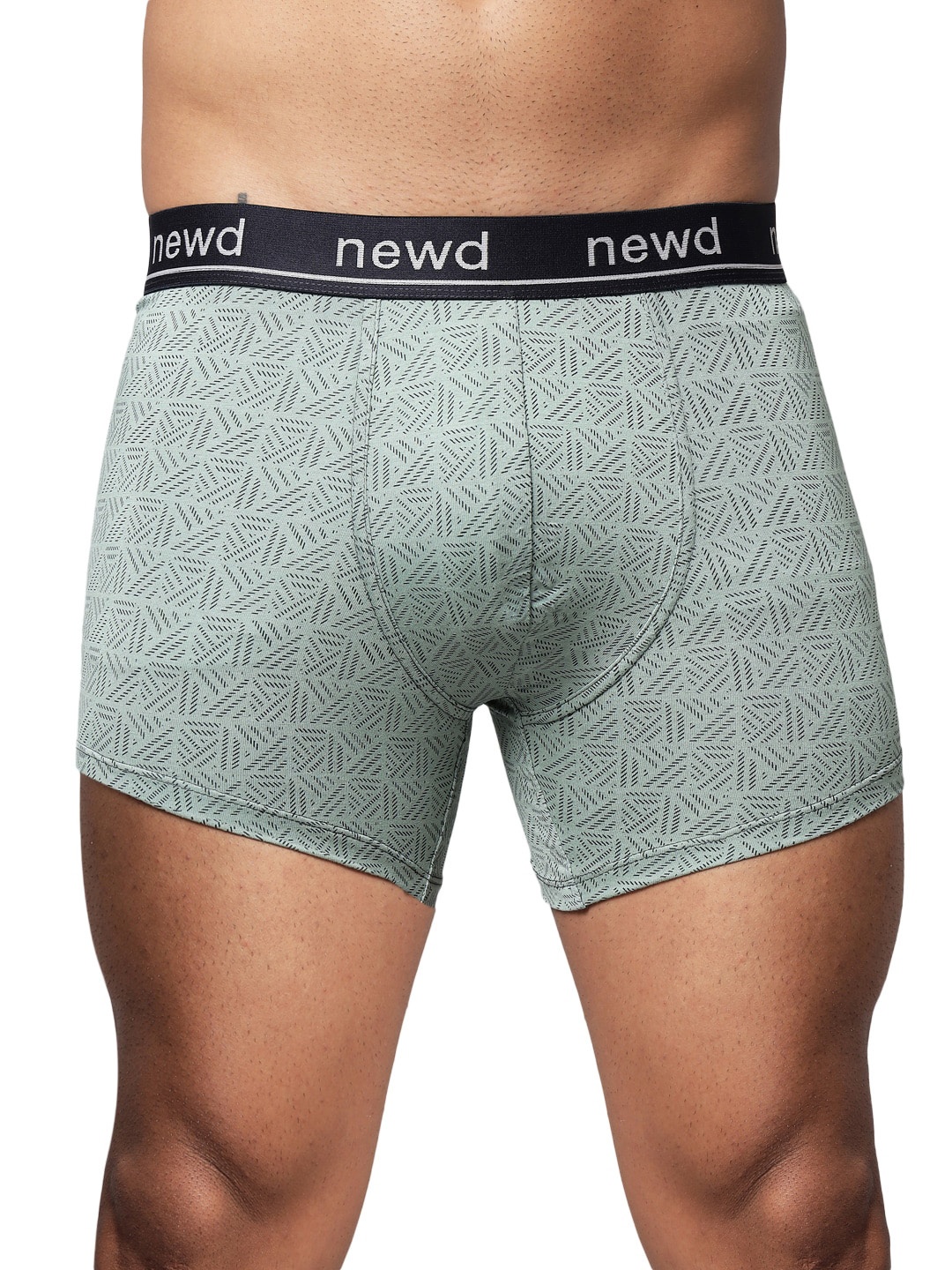 

NEWD Mid Rise Printed Trunks NTP15-GREEN-S