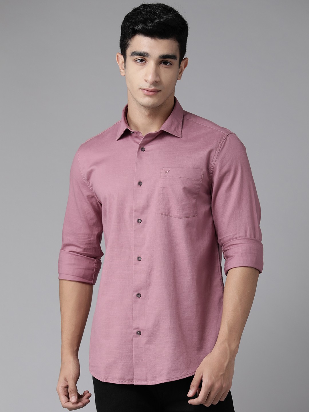

Blackberrys Cotton India Slim Fit Casual Shirt, Rose