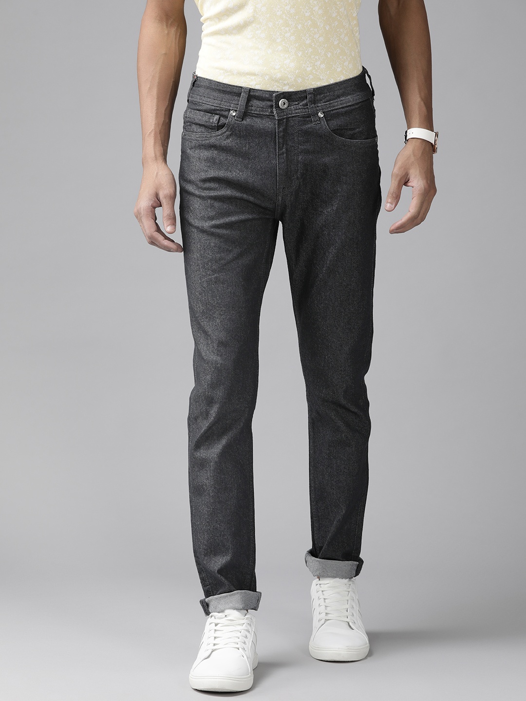 

Blackberrys Men Yonk Skinny Fit Stretchable Jeans, Charcoal