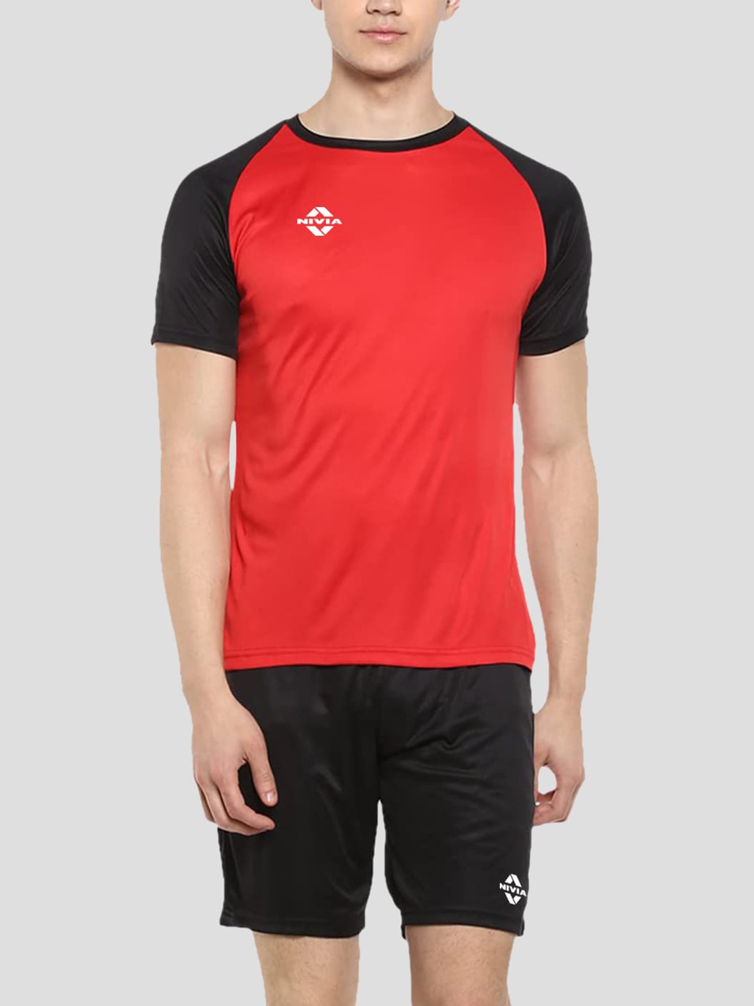 

NIVIA Destroyer Football Jersey & Shorts, Red