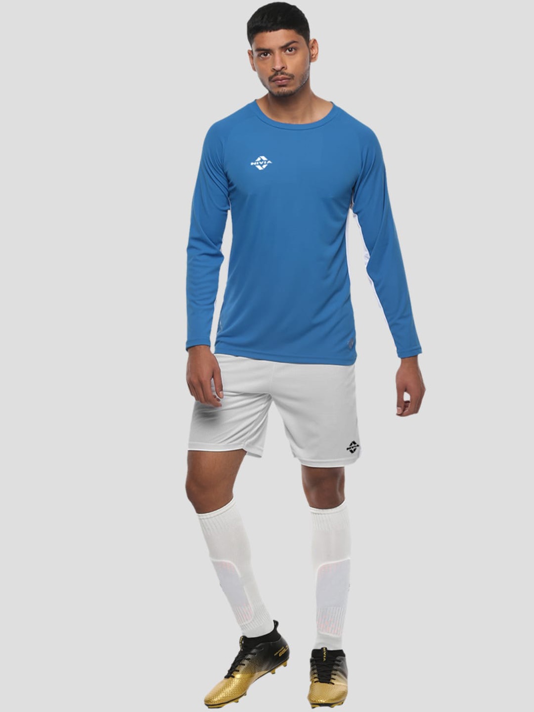 

NIVIA Encounter Football Jersey & Shorts, Blue