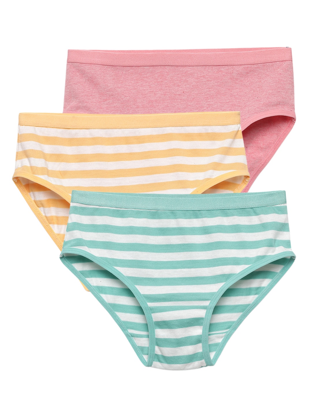 

Charm n Cherish Girls Pack Of 3 Basic Briefs GWBRO64, Pink