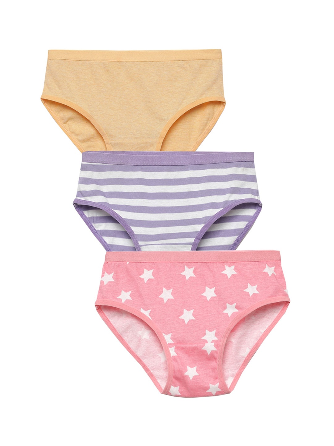 

Charm n Cherish Girls Pack Of 3 Briefs GWBRO64, Beige