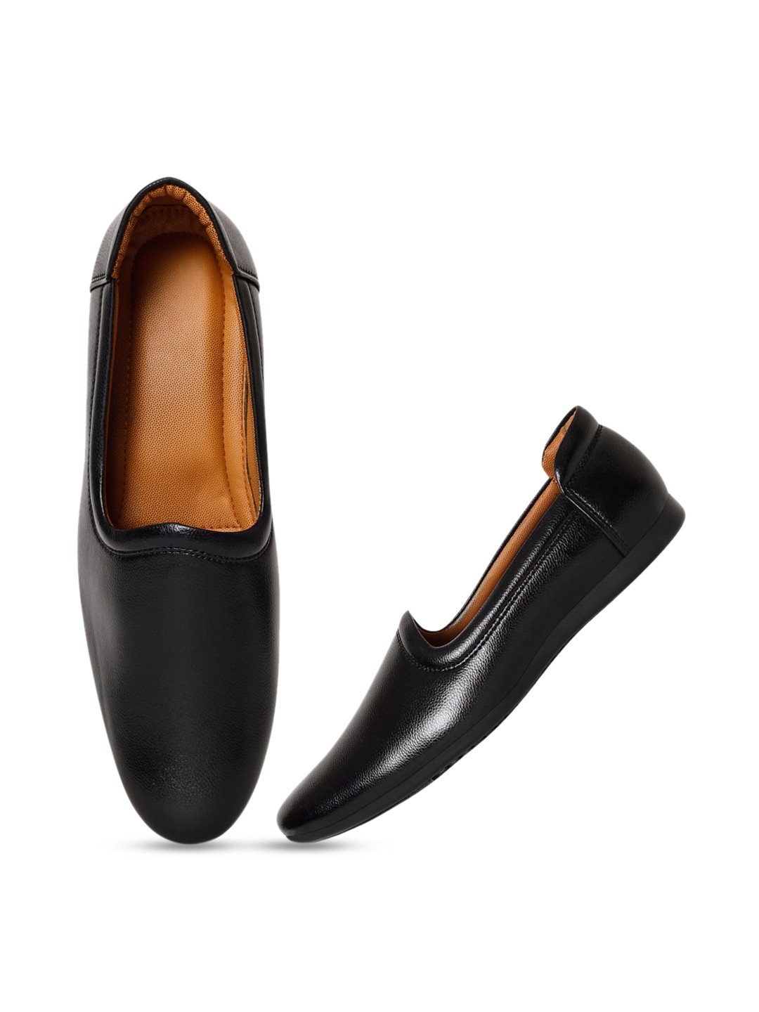 

Aristitch Men Leather Basics Mojaris, Black