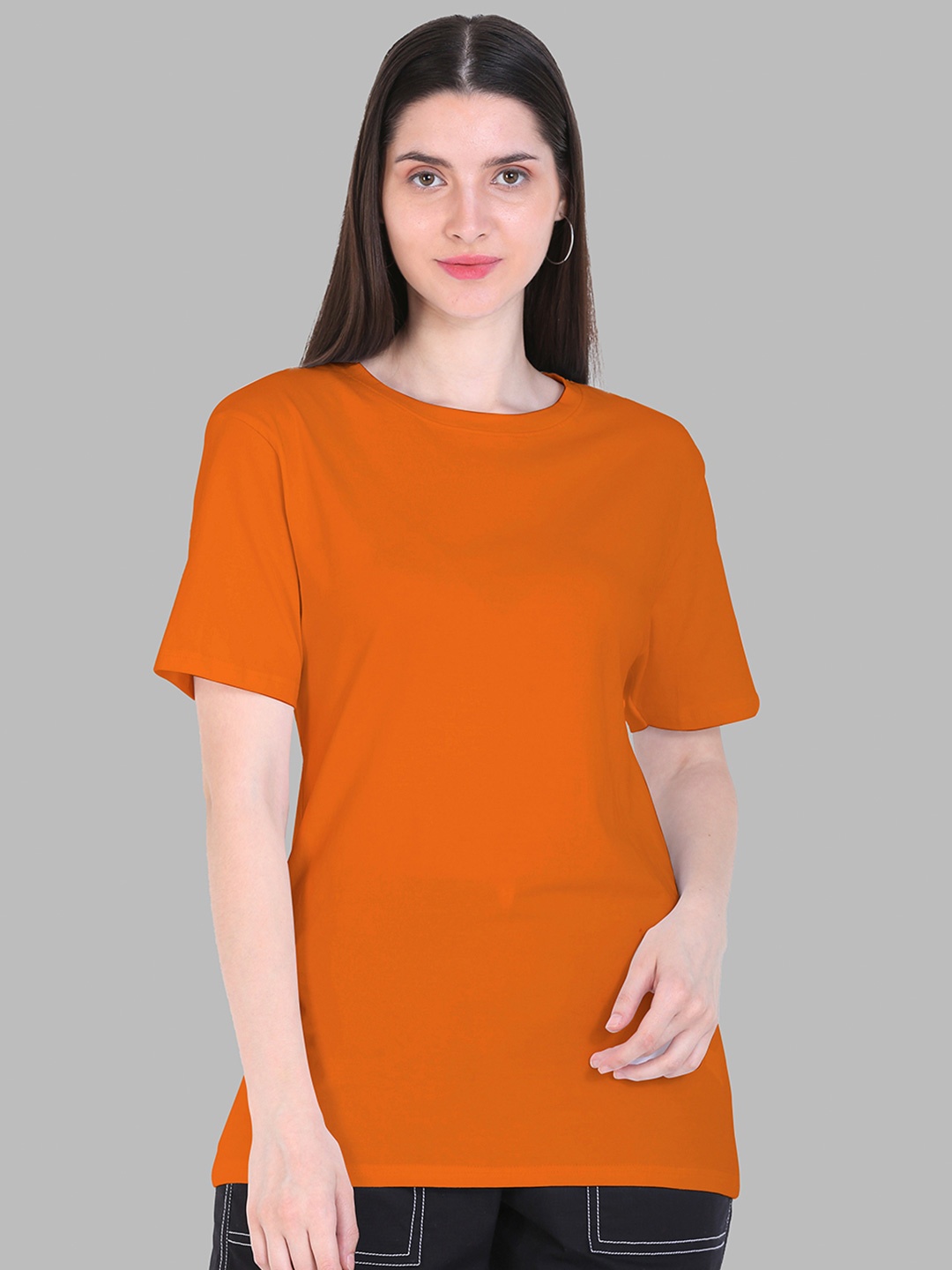 

Fasha Cotton Oversized T-Shirt, Orange