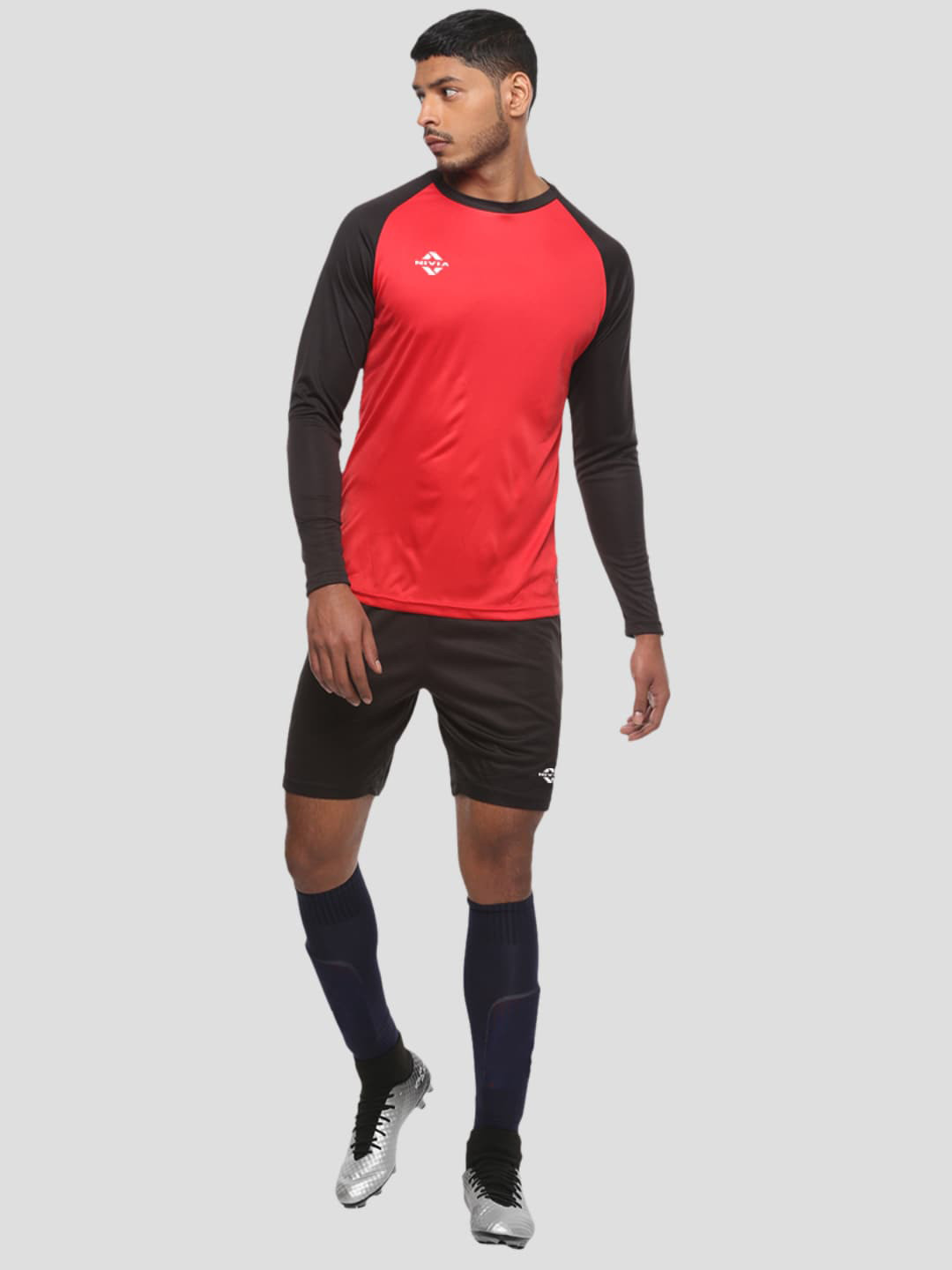 

NIVIA Destroyer Football Jersey & Shorts, Red