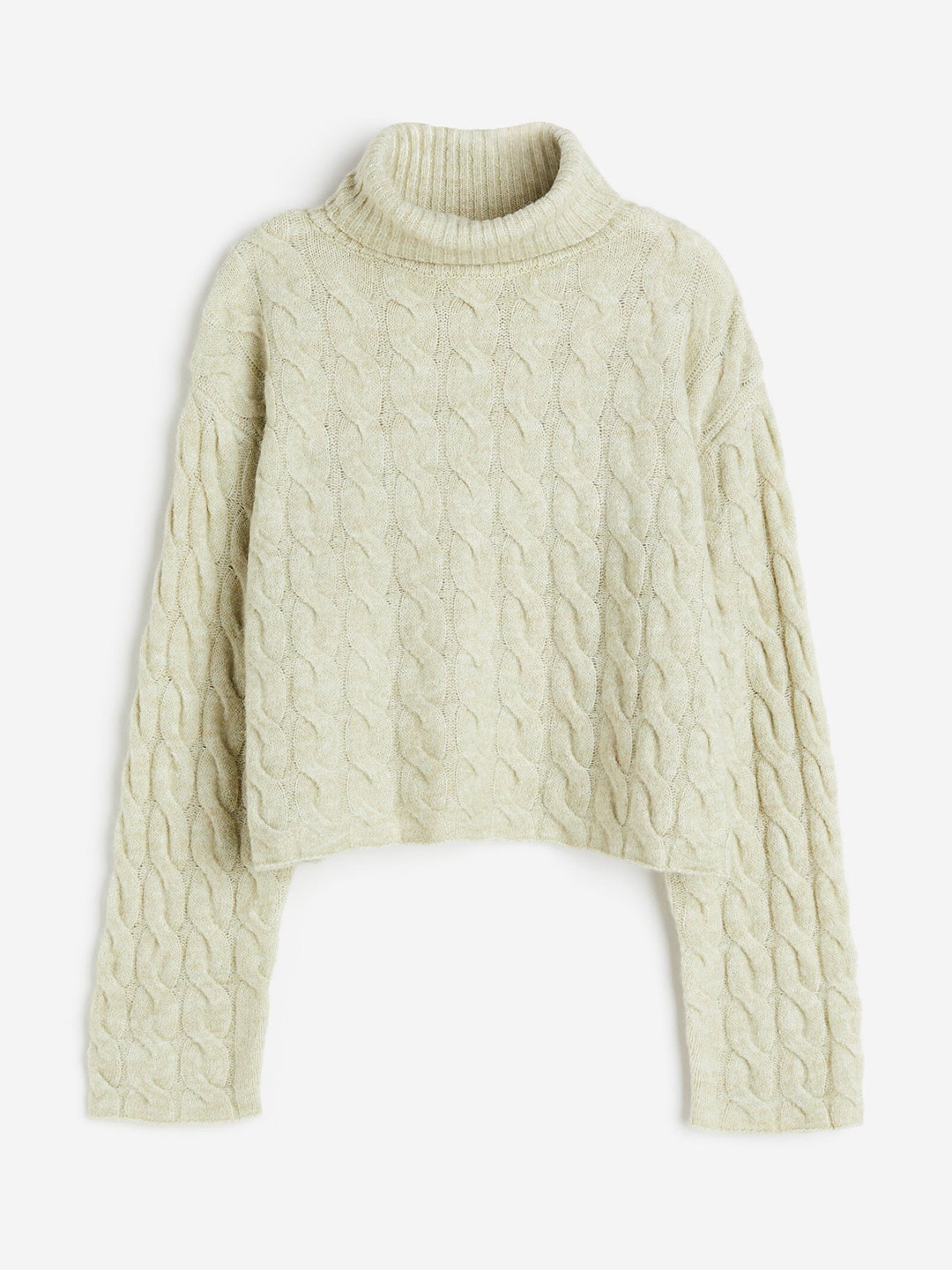 

H&M Girls Polo-Neck Jumper, Green